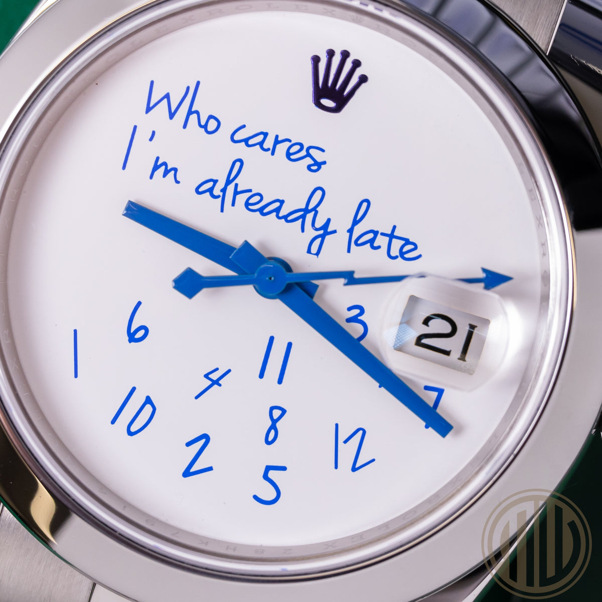 Rolex Datejust 41 | "Who Cares I´m already late" Dial | Box and Papers | 2020 | 126300