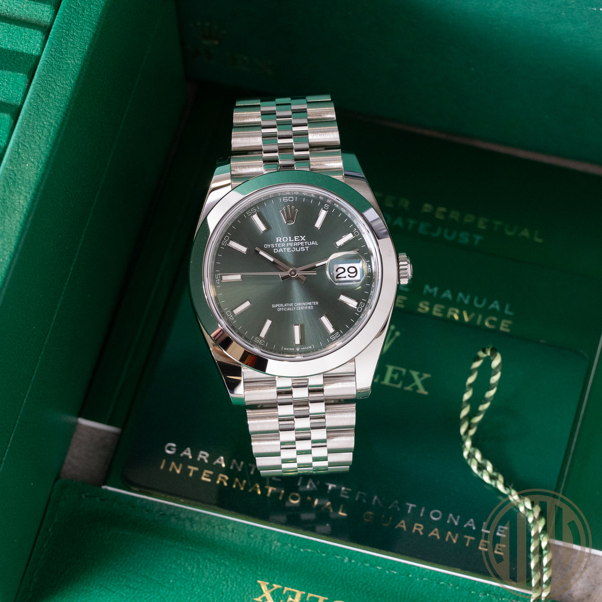 Rolex Datejust 41 New | Mint Green Dial | Box and Papers | 2025 | 126300
