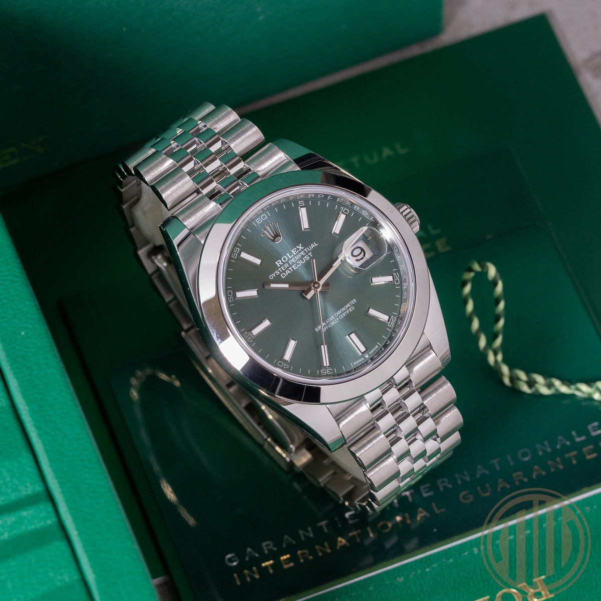 Rolex Datejust 41 New | Mint Green Dial | Box and Papers | 2025 | 126300