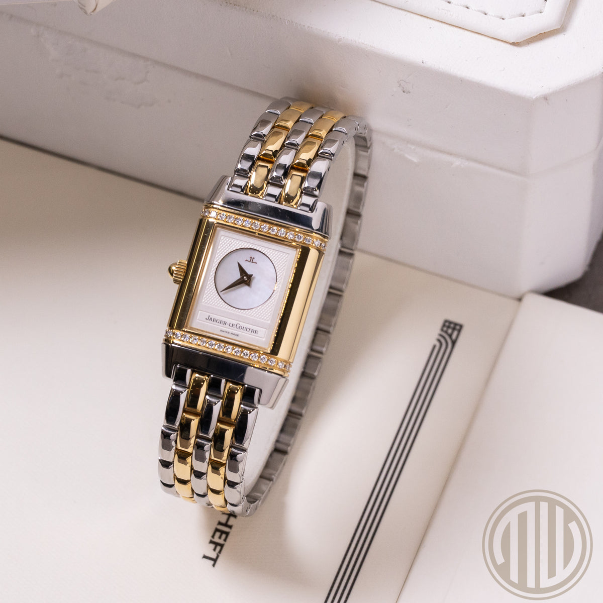 Jaeger-LeCoultre Reverso Duetto Diamond Perlmutt Dial | Bicolor | Box and Papers | 1997