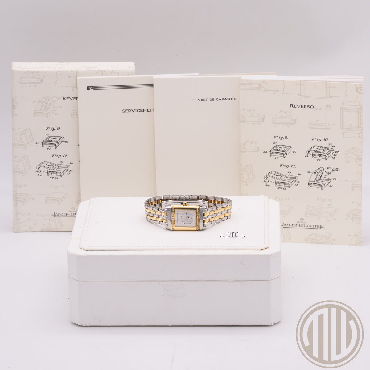 Jaeger-LeCoultre Reverso Duetto Diamond Perlmutt Dial | Bicolor | Box and Papers | 1997