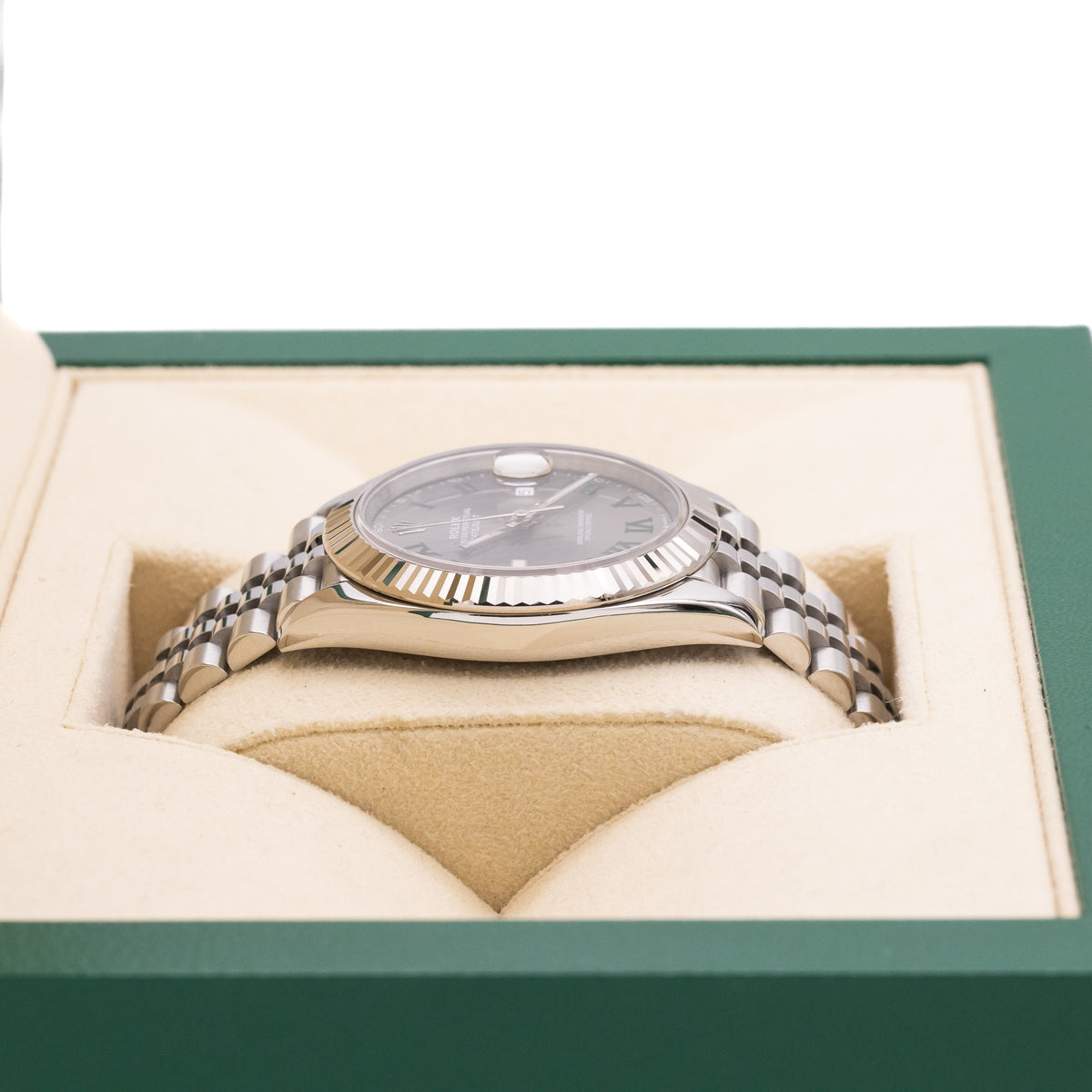 Rolex Datejust 41 Wimbledon | Jubilee | WhitegoldBezel | Box and Papers | 2021