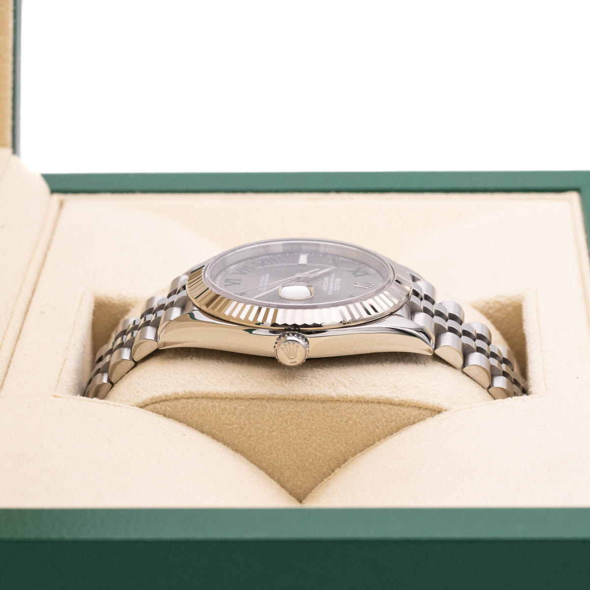 Rolex Datejust 41 Wimbledon | Jubilee | WhitegoldBezel | Box and Papers | 2021