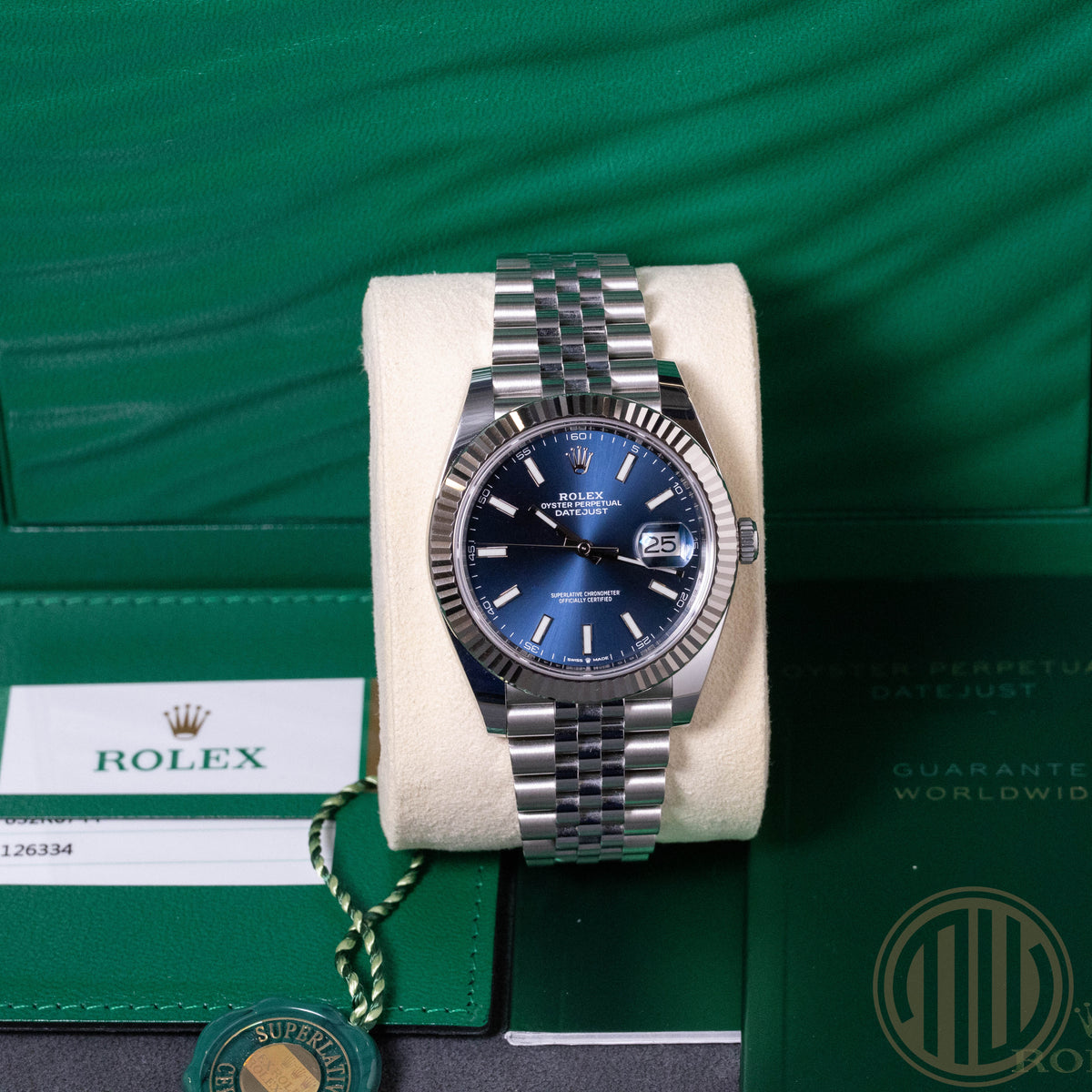 Rolex Datejust 41 Blue Dial | Lc 100 | Orig. Invoice | Box and Papers | 2020