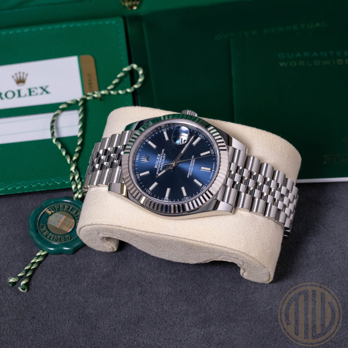 Rolex Datejust 41 Blue Dial | Lc 100 | Orig. Invoice | Box and Papers | 2020