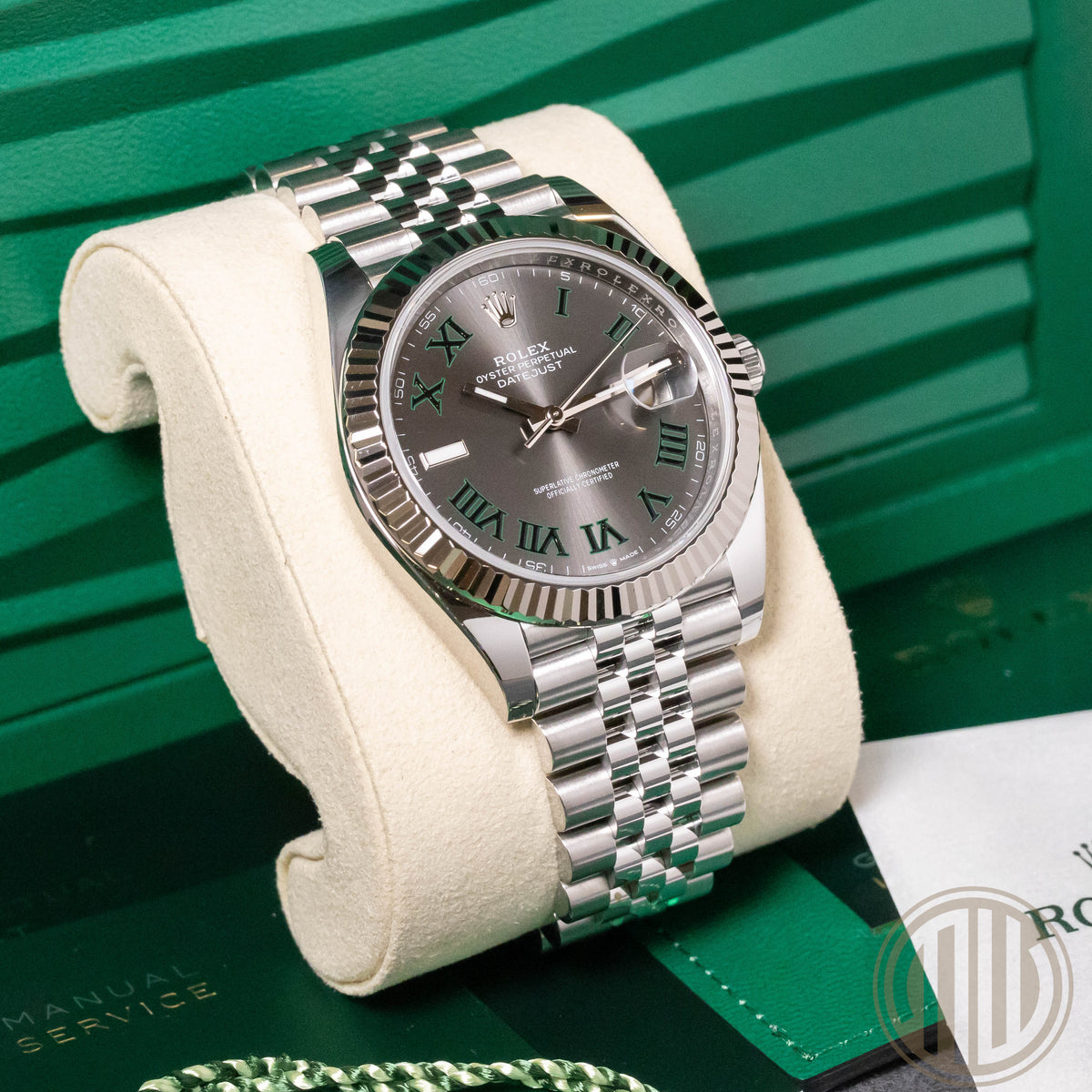 Rolex Datejust 41 | Wimbledon | Jubilee | Orig.Invoice | Box and Papers | 2025