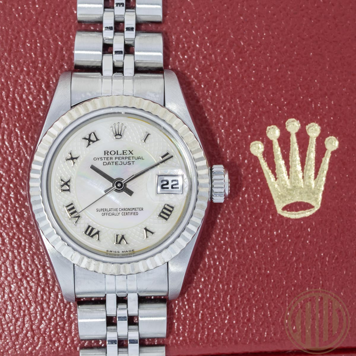 Rolex Lady-Datejust esfera de nácar | Acero de ostras | Jubileo | Caja y Papeles | 79174