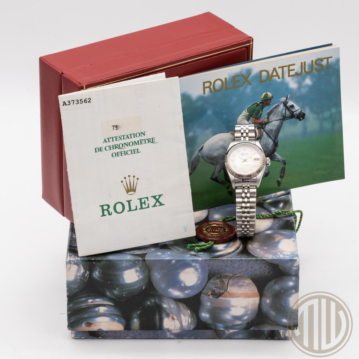 Rolex Lady-Datejust esfera de nácar | Acero de ostras | Jubileo | Caja y Papeles | 79174