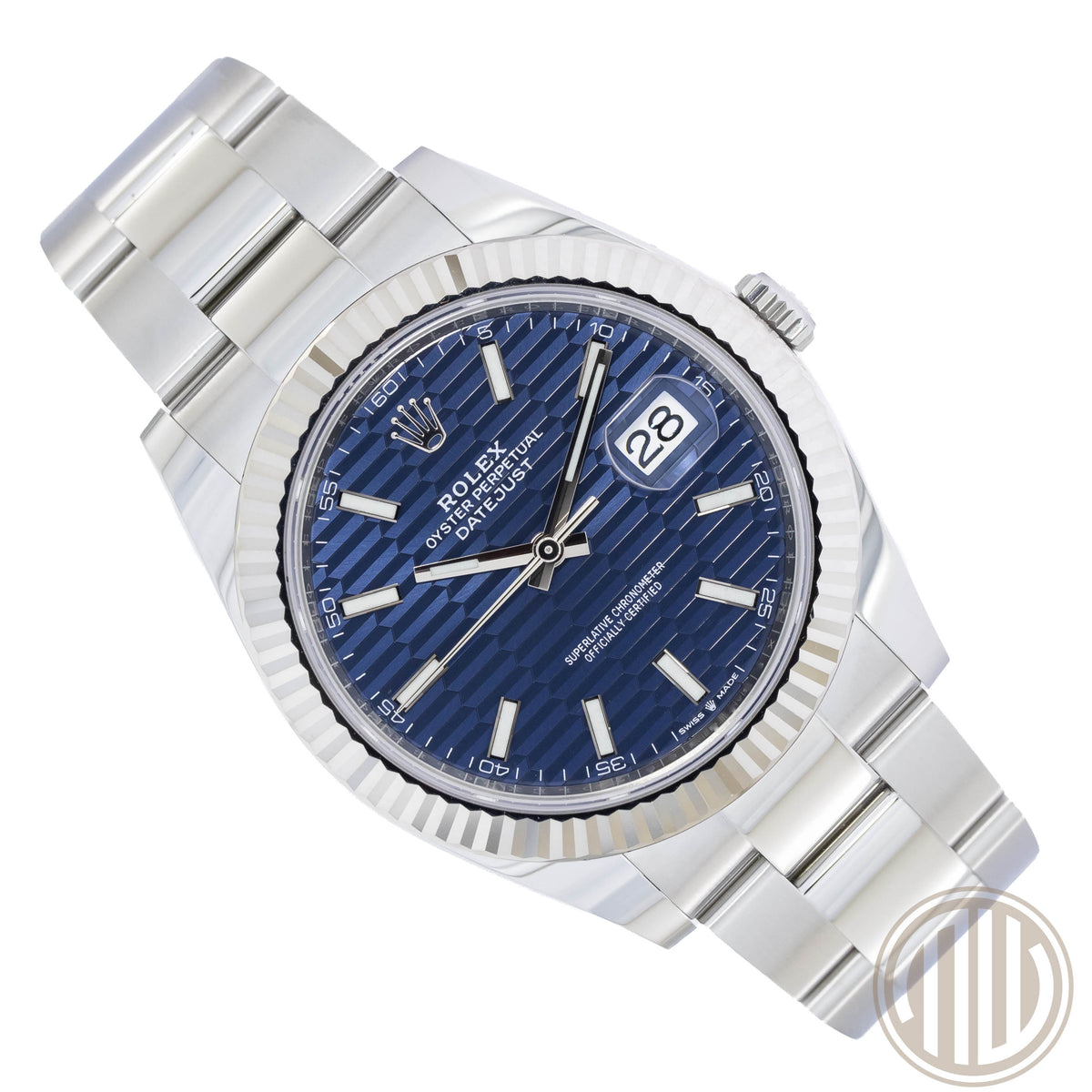 Rolex Datejust Blue Motif Dial | Oyster | Box and Papers | 2023 | 126334
