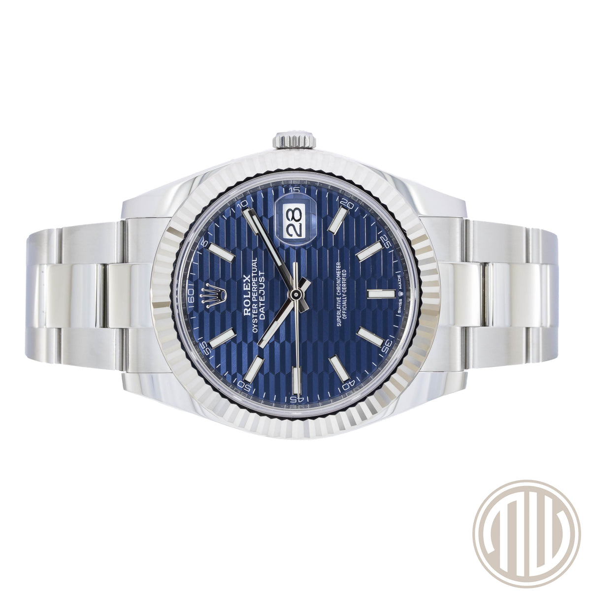Rolex Datejust Blue Motif Dial | Oyster | Box and Papers | 2023 | 126334