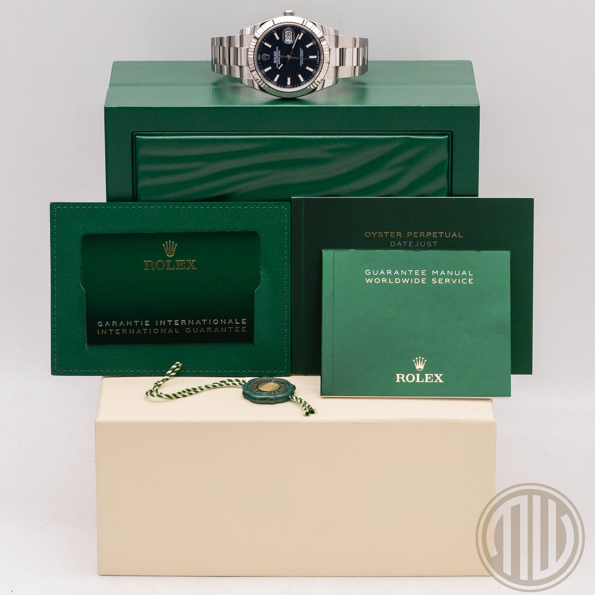 Rolex Datejust Blue Motif Dial | Oyster | Box and Papers | 2023 | 126334
