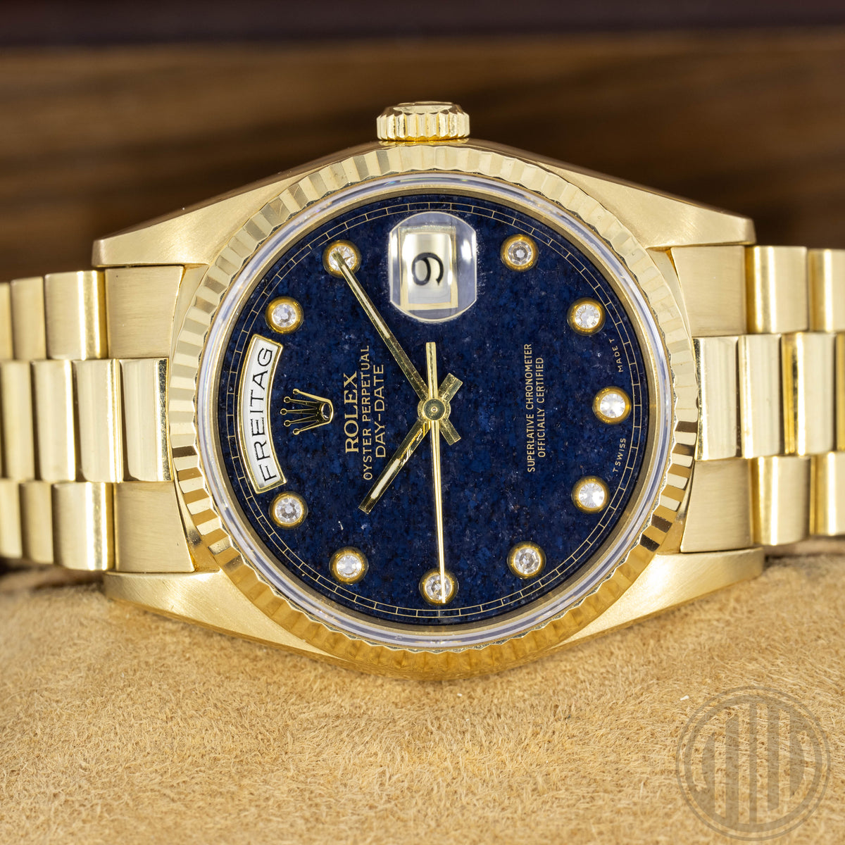 Rolex Day-Date 36 Rare Aventurine Dial | Yellowgold | Box and Papers | 1991