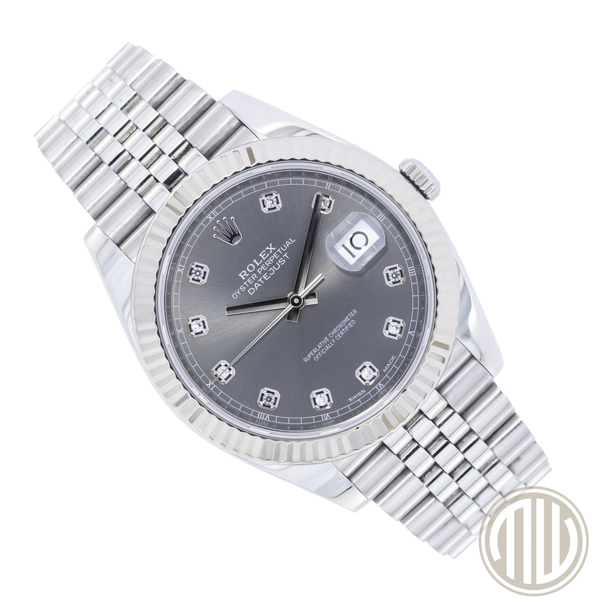 Rolex Datejust 41 Rhodium Diamond Dial | Jubilee | Box and Papers | 2018 | Ref: 126334