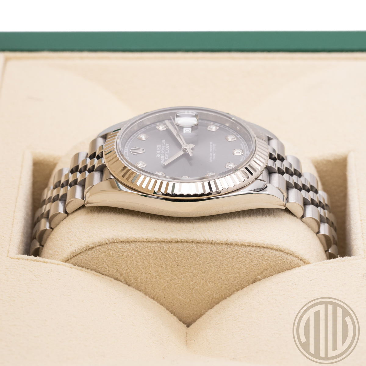 Rolex Datejust 41 Rhodium Diamond Dial | Jubilee | Box and Papers | 2018 | Ref: 126334