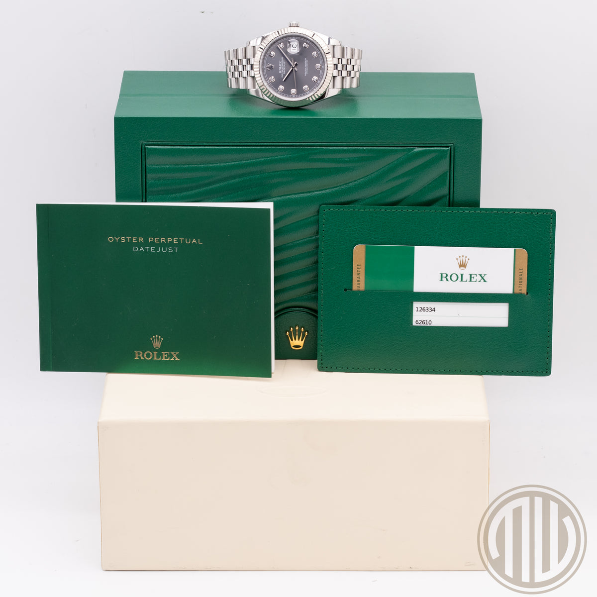 Rolex Datejust 41 Rhodium Diamond Dial | Jubilee | Box and Papers | 2018 | Ref: 126334