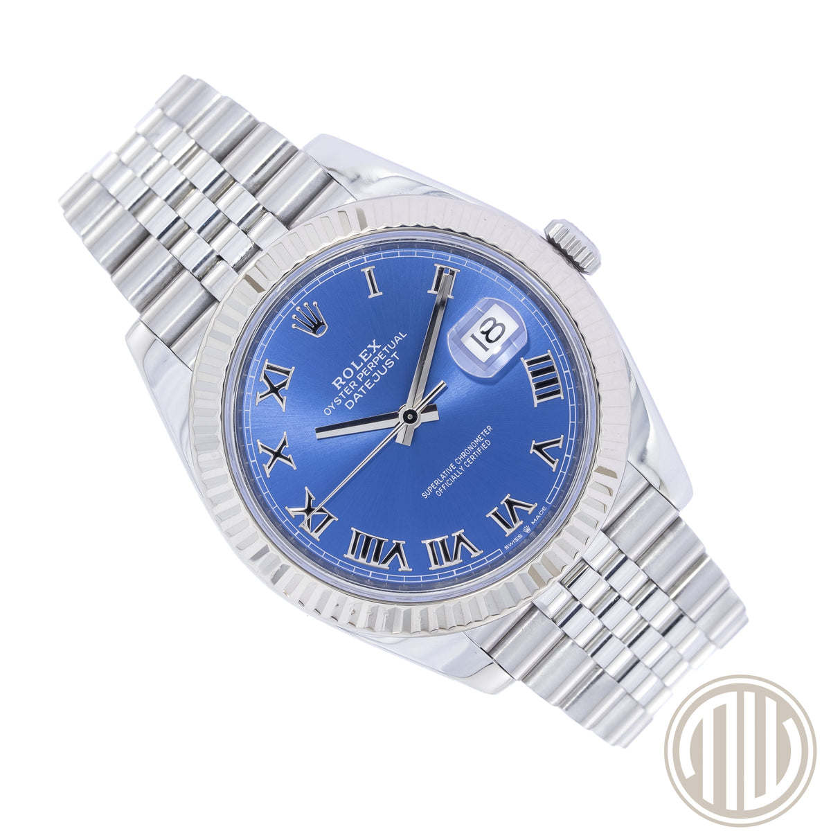 Rolex Datejust 41 Blue Roman Dial | Jubilee | Box and Papers | 2018 | Ref: 126334