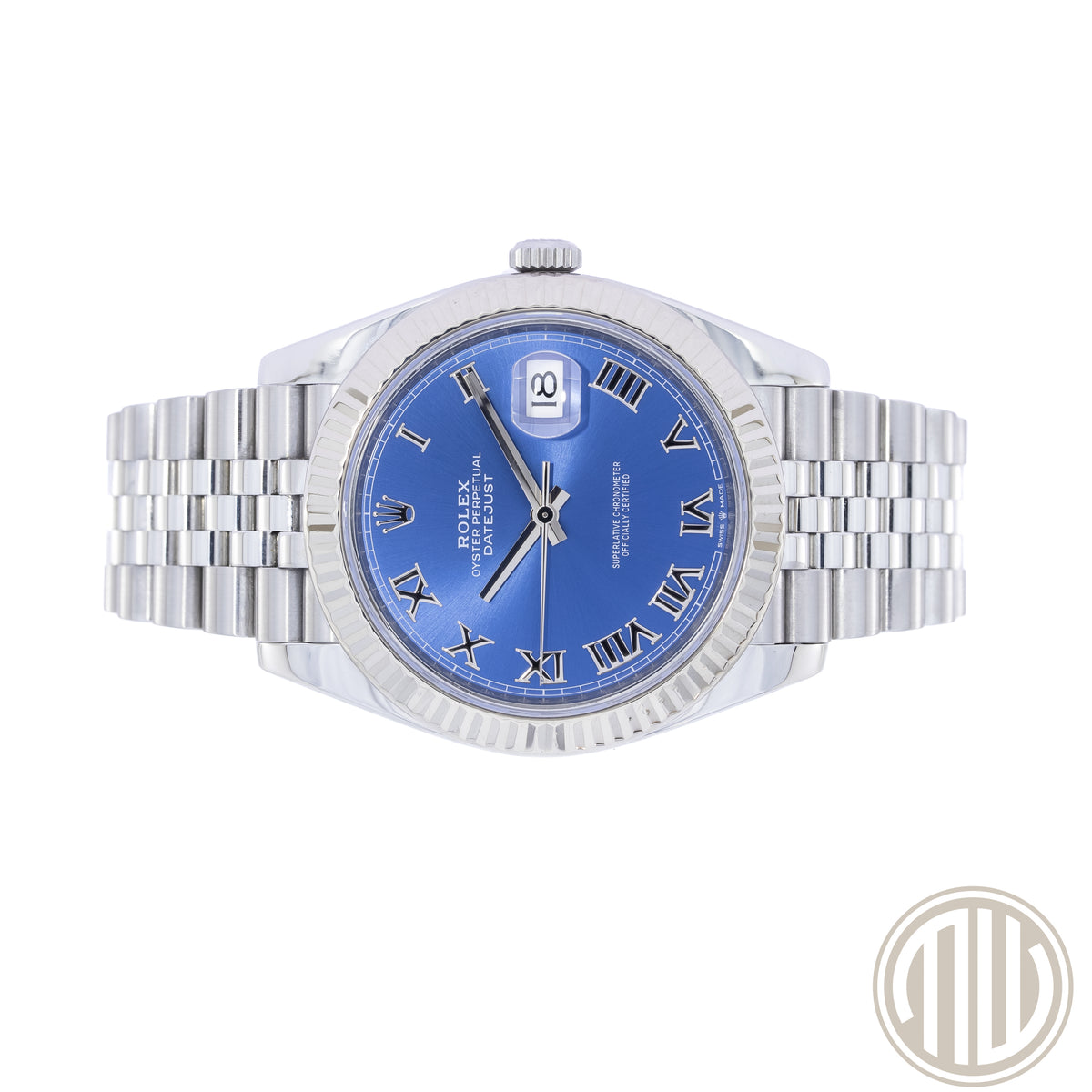 Rolex Datejust 41 Blue Roman Dial | Jubilee | Box and Papers | 2018 | Ref: 126334