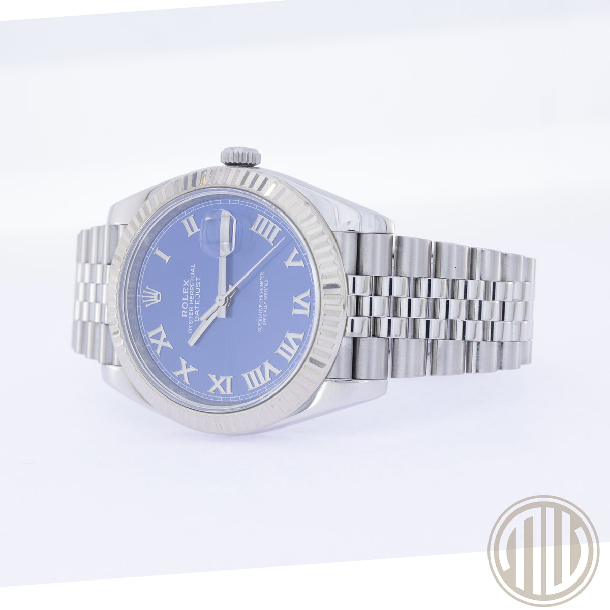 Rolex Datejust 41 Blue Roman Dial | Jubilee | Box and Papers | 2018 | Ref: 126334