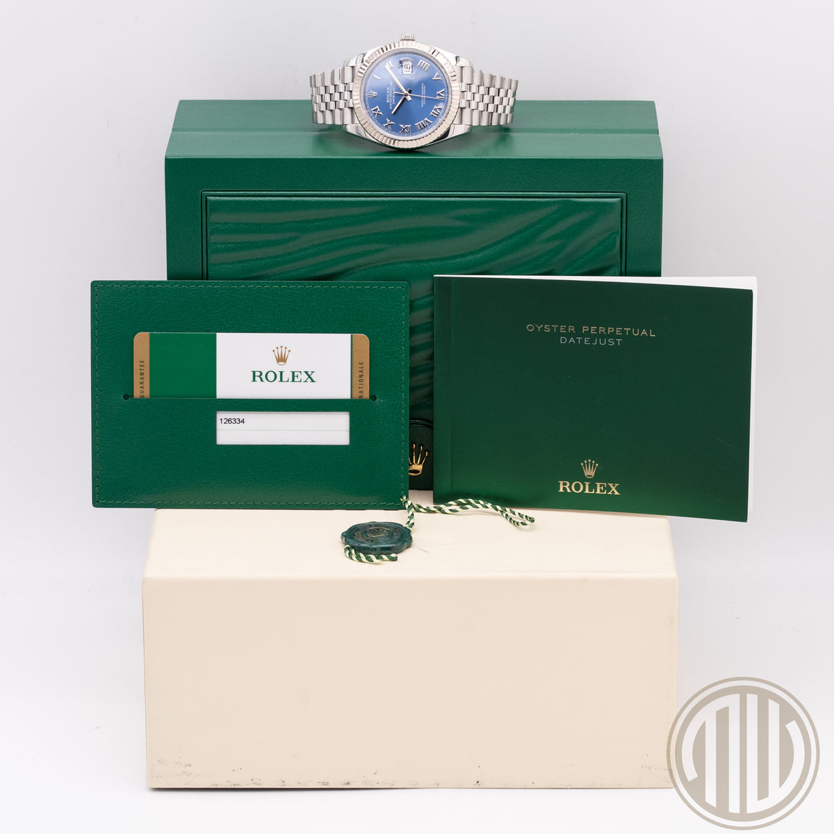 Rolex Datejust 41 Blue Roman Dial | Jubilee | Box and Papers | 2018 | Ref: 126334