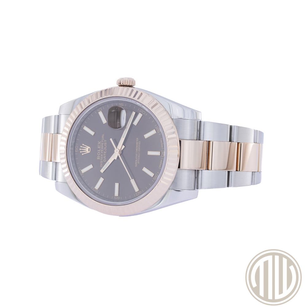 Rolex Datejust 41 Steel-Everose | Chocolate Dial | Box and Papers | 2017 | 126331