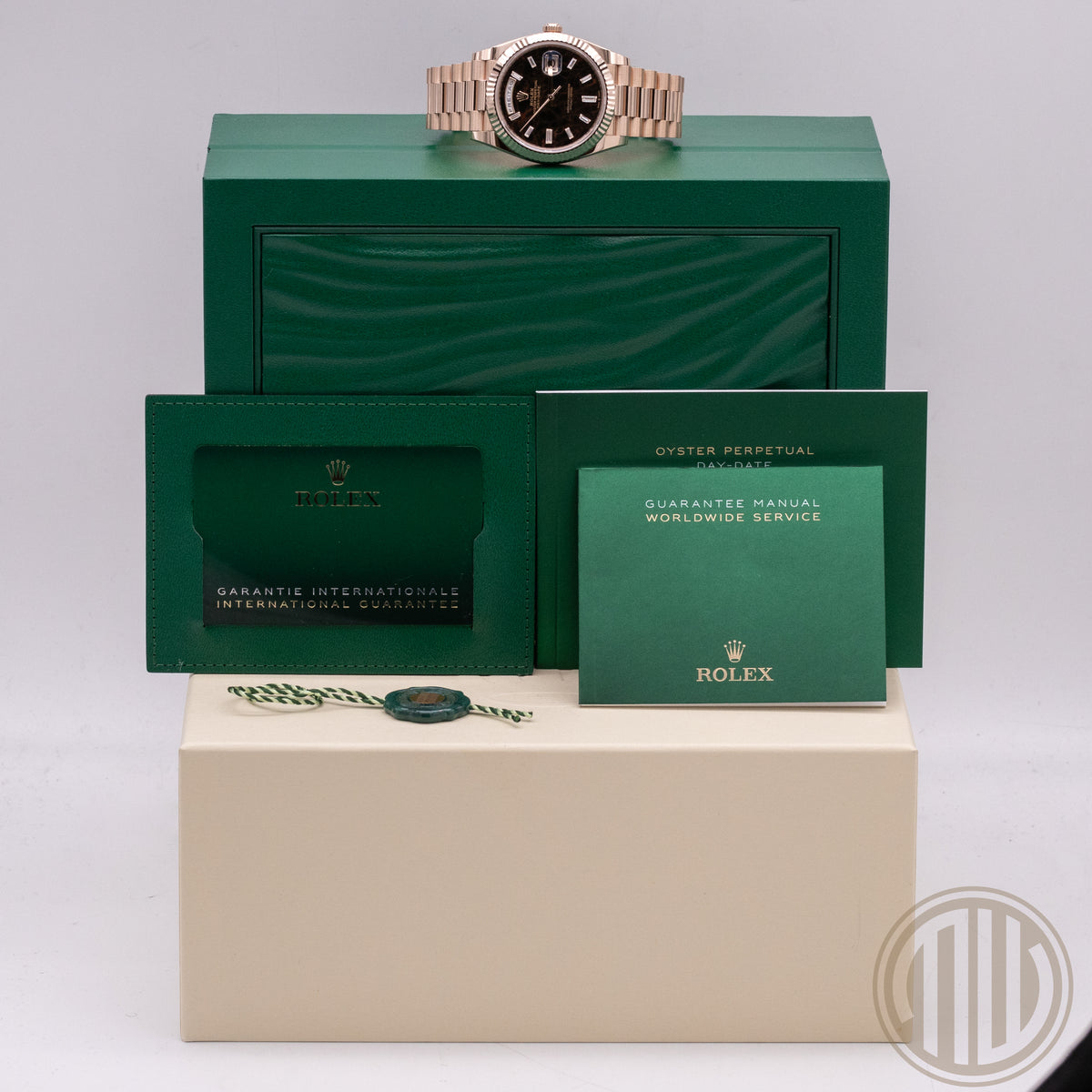 Rolex Day-Date 40 Eisenkiesel Dial | New | 18ct Everest | Box and Papers | 2024