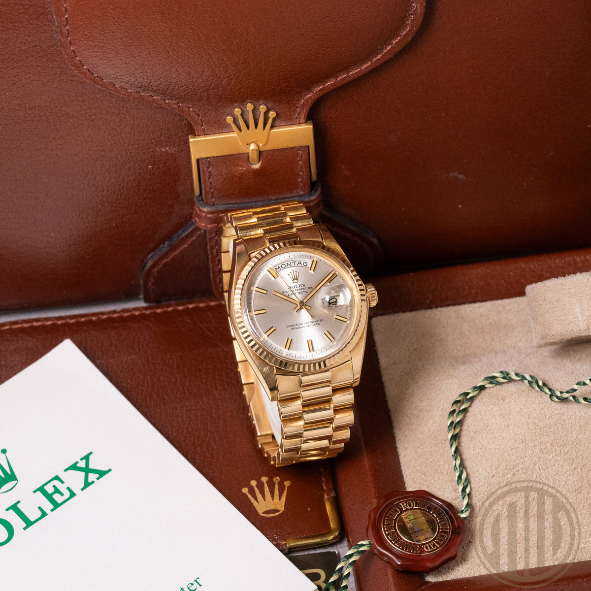 Rolex Day-Date 36 Lc100 Unpolished | Wide Boy | Double Punched Papers | 18kt-Gold