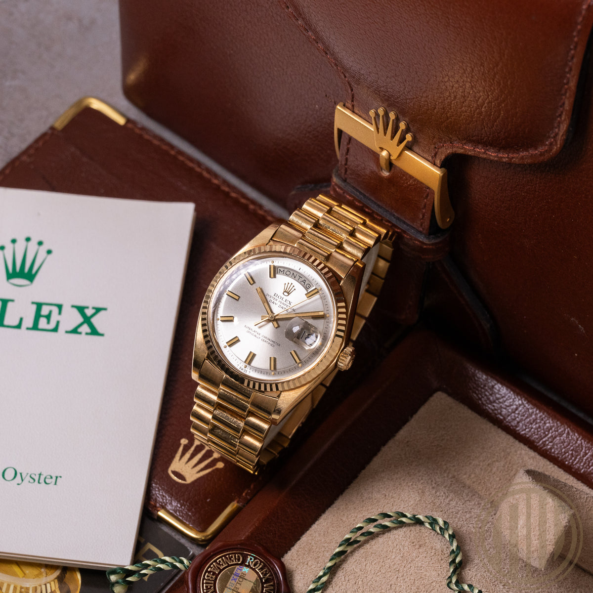 Rolex Day-Date 36 Lc100 Unpolished | Wide Boy | Double Punched Papers | 18kt-Gold