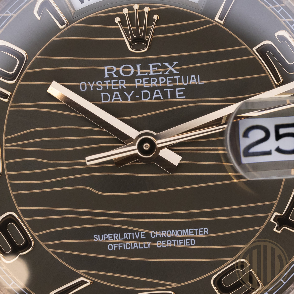 Rolex Day-Date 36 Chocolate Wave Dial | 18kt Everose | Box and Papers | 2015