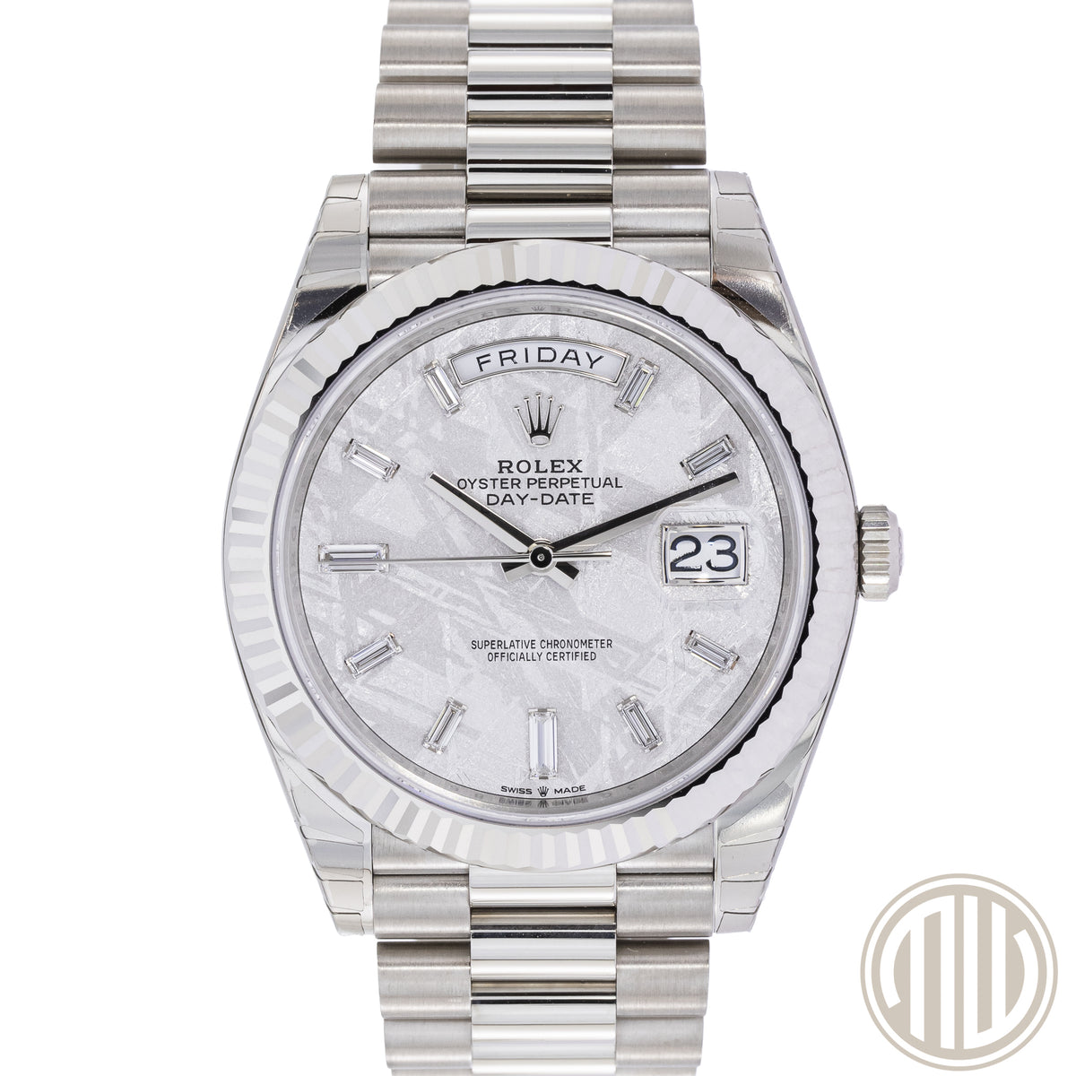 Rolex Day-Date 40 | Meteorit Dial | Unworn | Full-Stickers | Box and Papers | 2021 | 228239