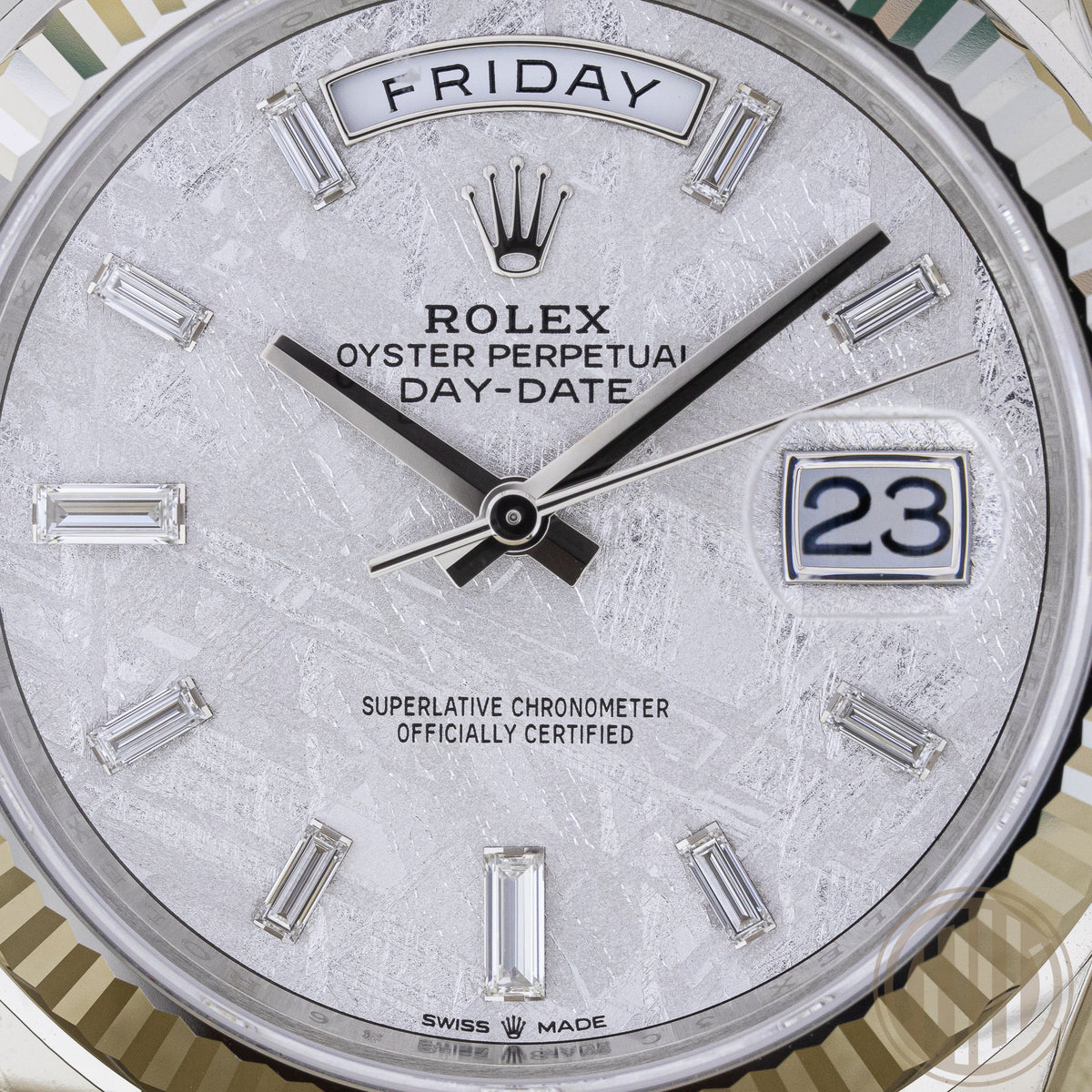 Rolex Day-Date 40 | Meteorit Dial | Unworn | Full-Stickers | Box and Papers | 2021 | 228239