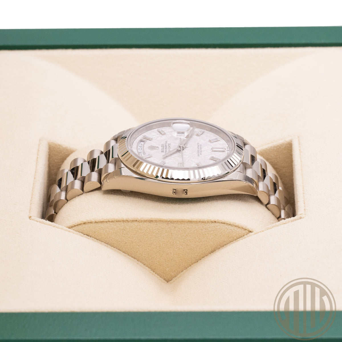 Rolex Day-Date 40 | Meteorit Dial | Unworn | Full-Stickers | Box and Papers | 2021 | 228239