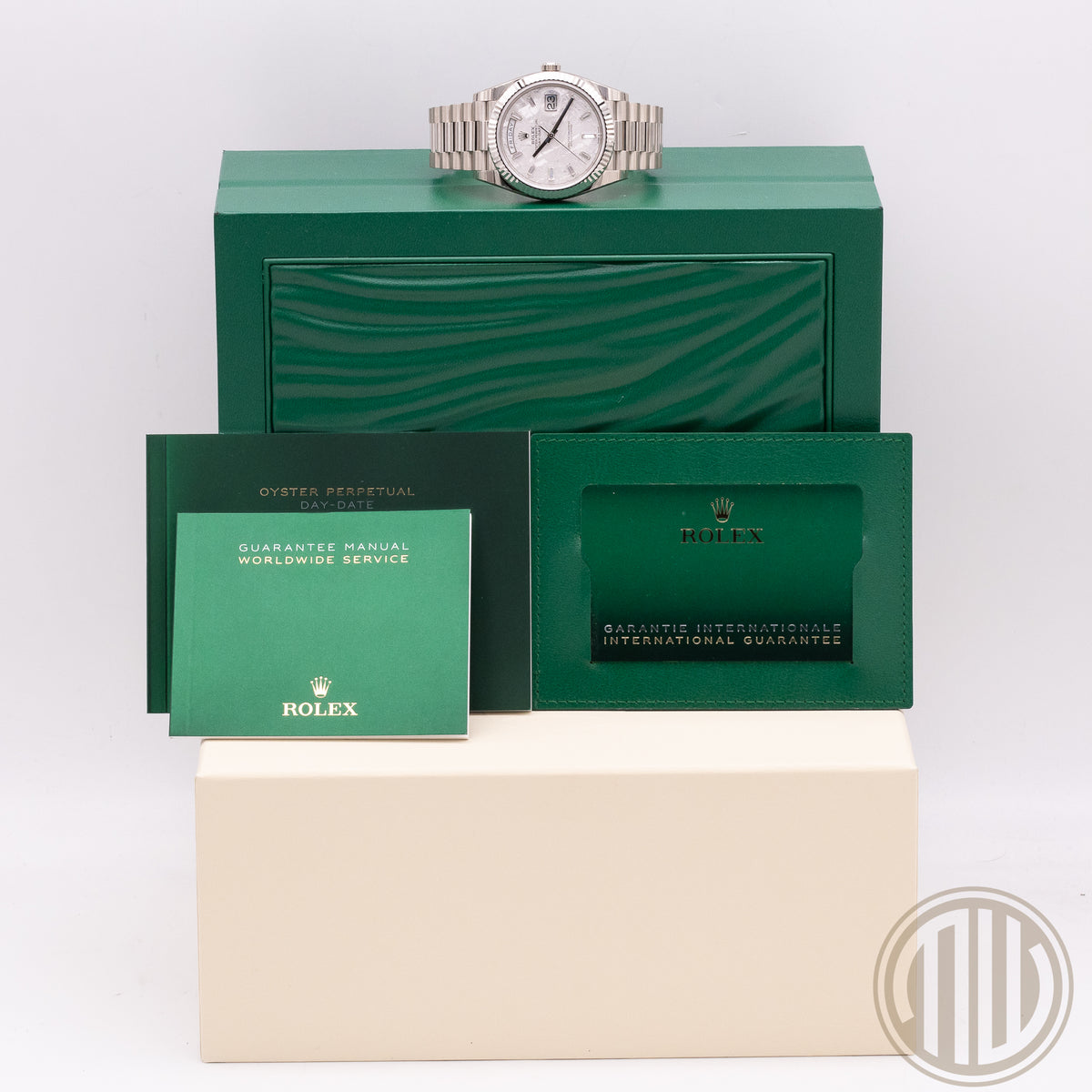 Rolex Day-Date 40 | Meteorit Dial | Unworn | Full-Stickers | Box and Papers | 2021 | 228239