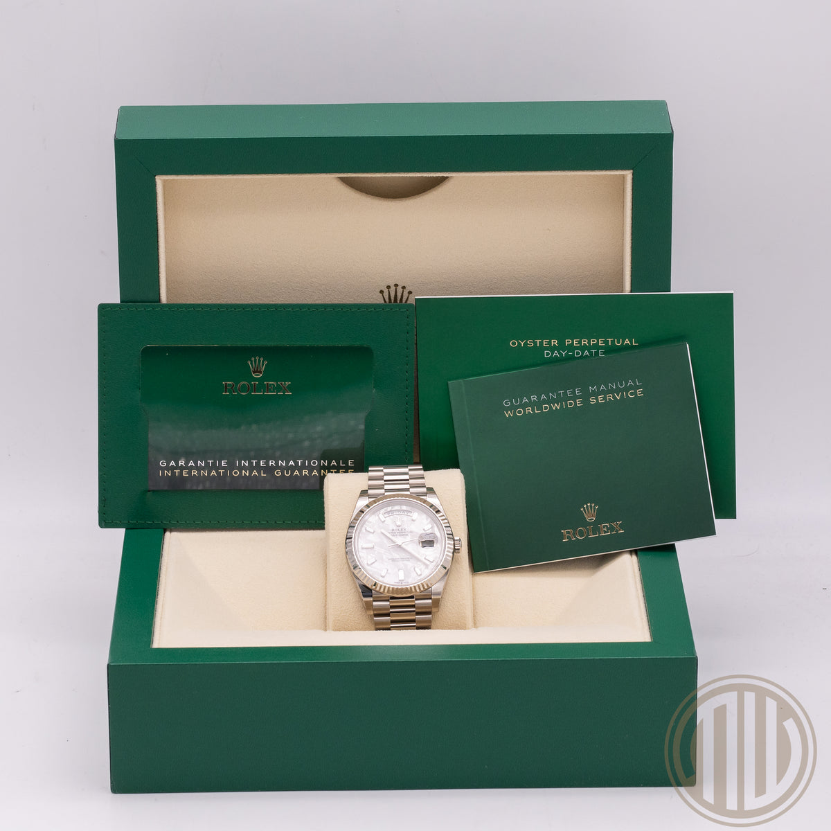 Rolex Day-Date 40 | Meteorit Dial | Unworn | Full-Stickers | Box and Papers | 2021 | 228239