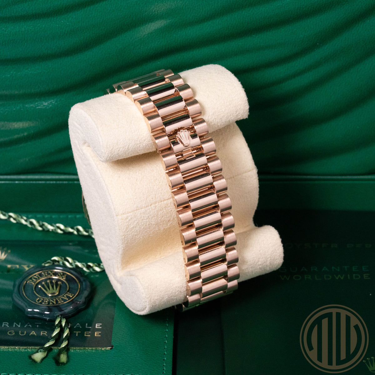 Rolex Day-Date 40 White Roman Dial | Everose-Gold | Box and Papers | 2021