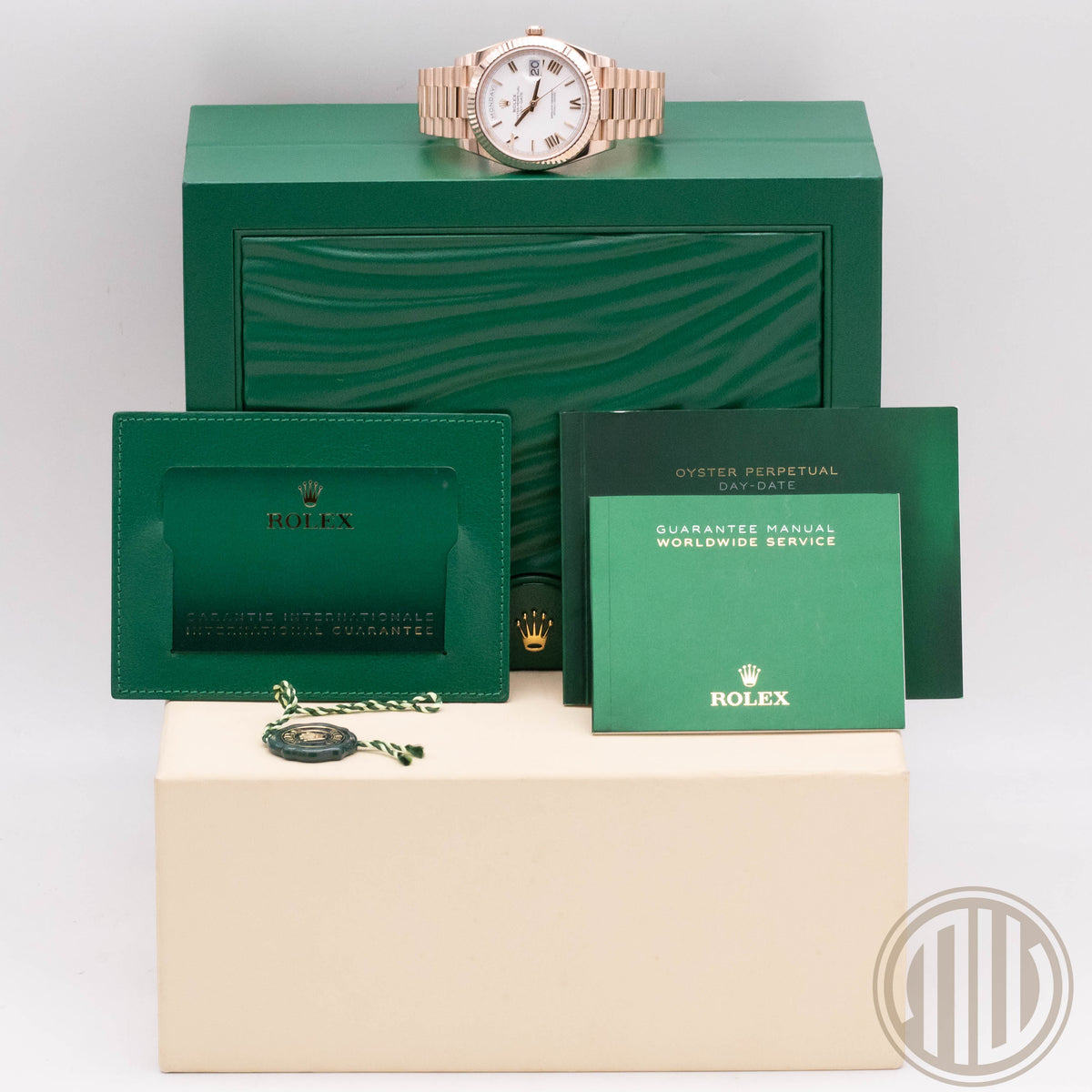 Rolex Day-Date 40 White Roman Dial | Everose-Gold | Box and Papers | 2021