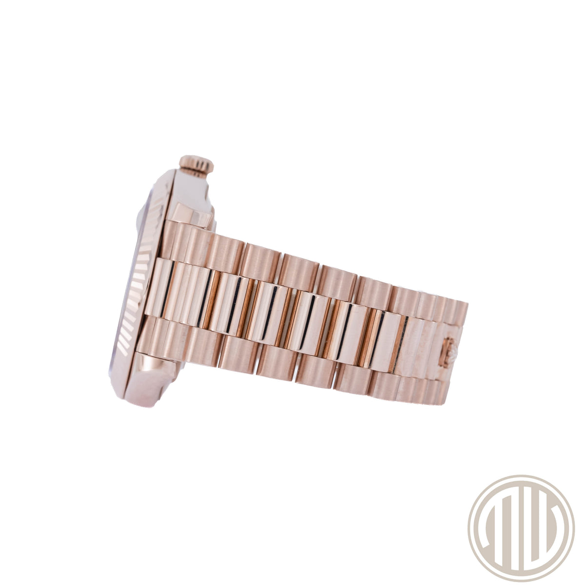 Rolex Day-Date 40 Sundust Baguette Dial | Everose-Gold | Box and Papers | 2020