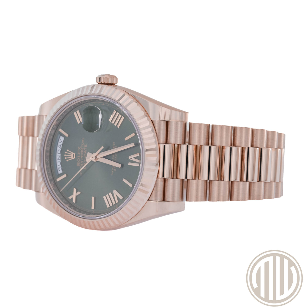 Rolex Day-Date Olive Dial | Lc100 | New | Unworn | Box and Papers | 2019