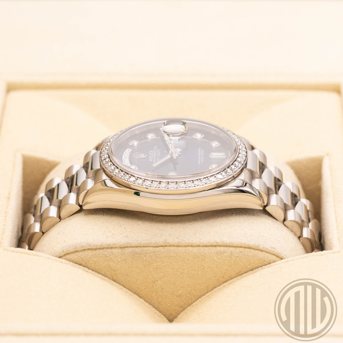 Rolex Day-Date Blue Ombre Diamond Dial | Orig.Bill | Lc100 | Box and Papers