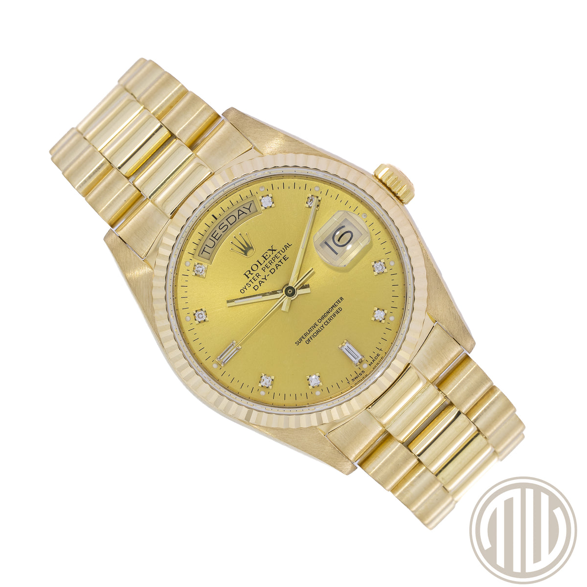 Rolex Day-Date 36 Diamond Dial | 18kt Yellowgold | Year: 1985 | 18038