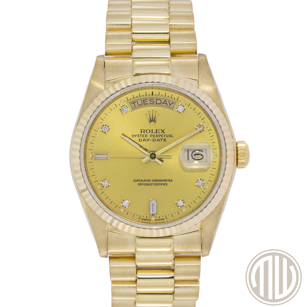 Rolex Day-Date 36 Diamond Dial | 18kt Yellowgold | Year: 1985 | 18038