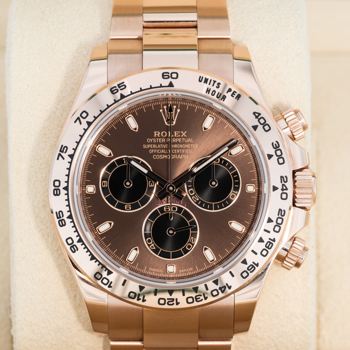 Rolex Daytona | 18Karat Roségold | Chocolate Dial | Box and Papers | 2021 | 116505