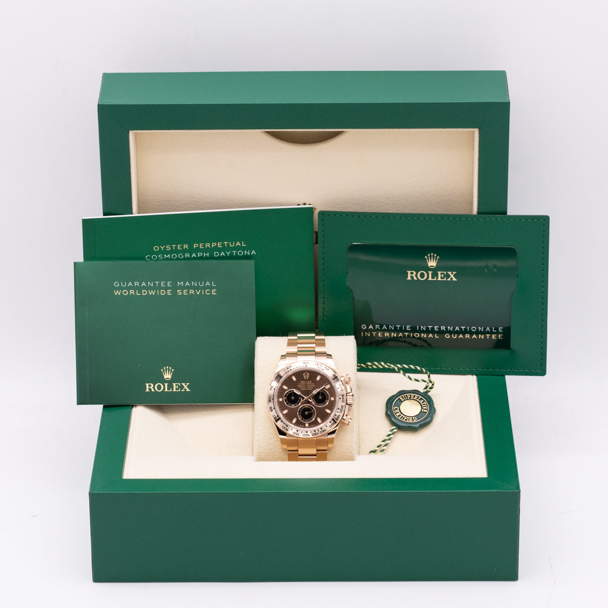 Rolex Daytona | 18Karat Roségold | Chocolate Dial | Box and Papers | 2021 | 116505