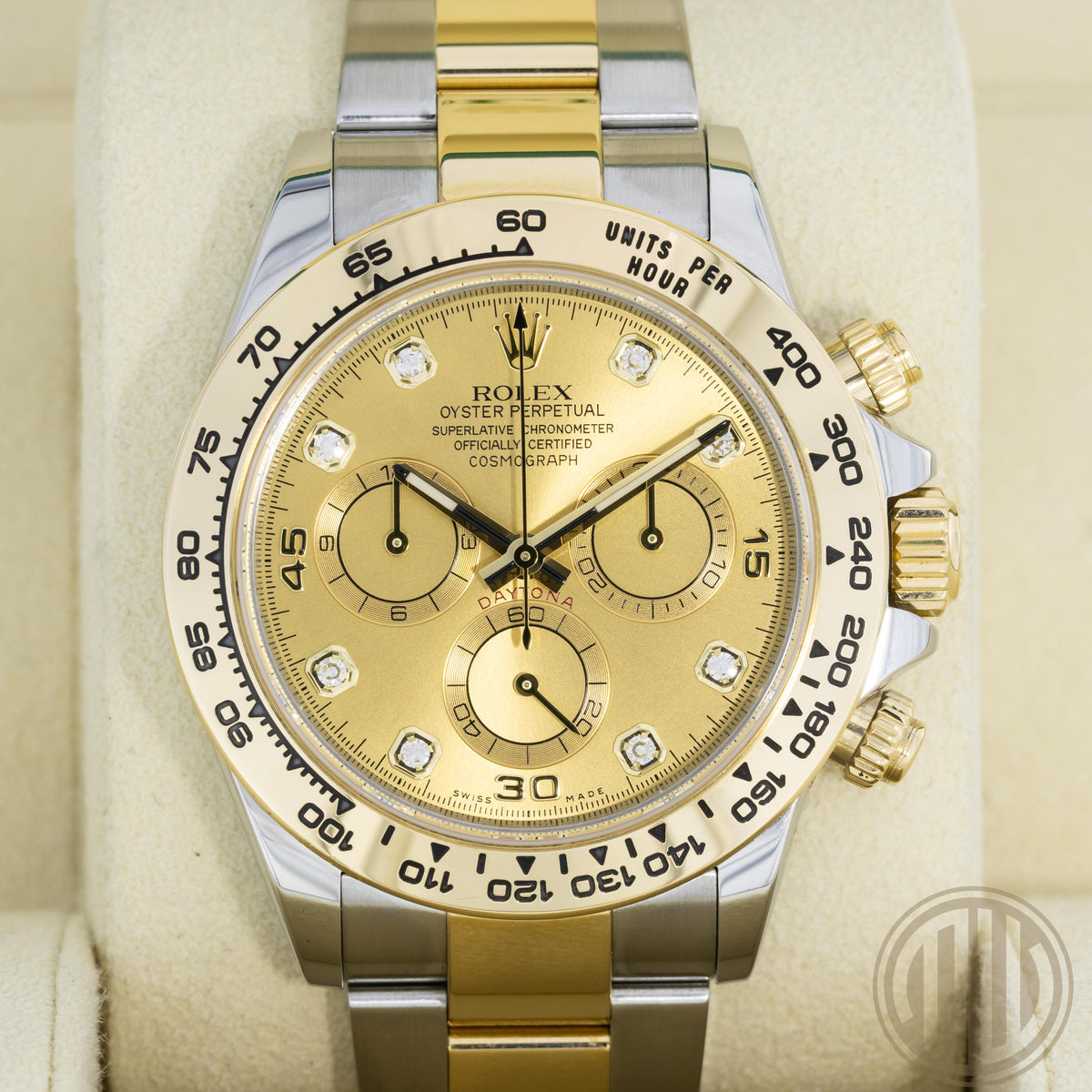 Rolex Daytona Bicolor | Esfera de diamantes champán | Caja y Papeles | 2019 | 116503