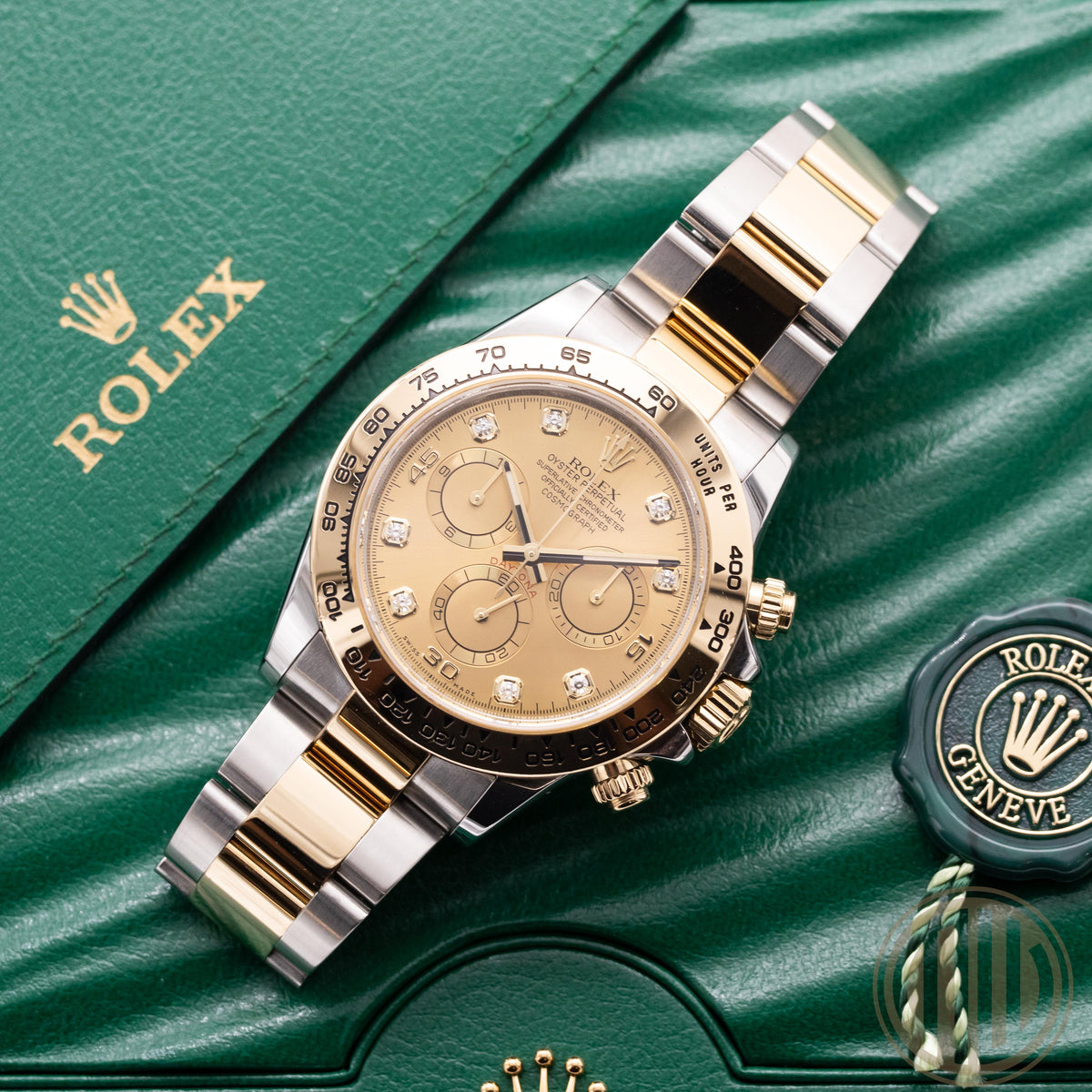 Rolex Daytona Bicolor | Champagner Diamond Dial | Box and Papers | 2019 | 116503