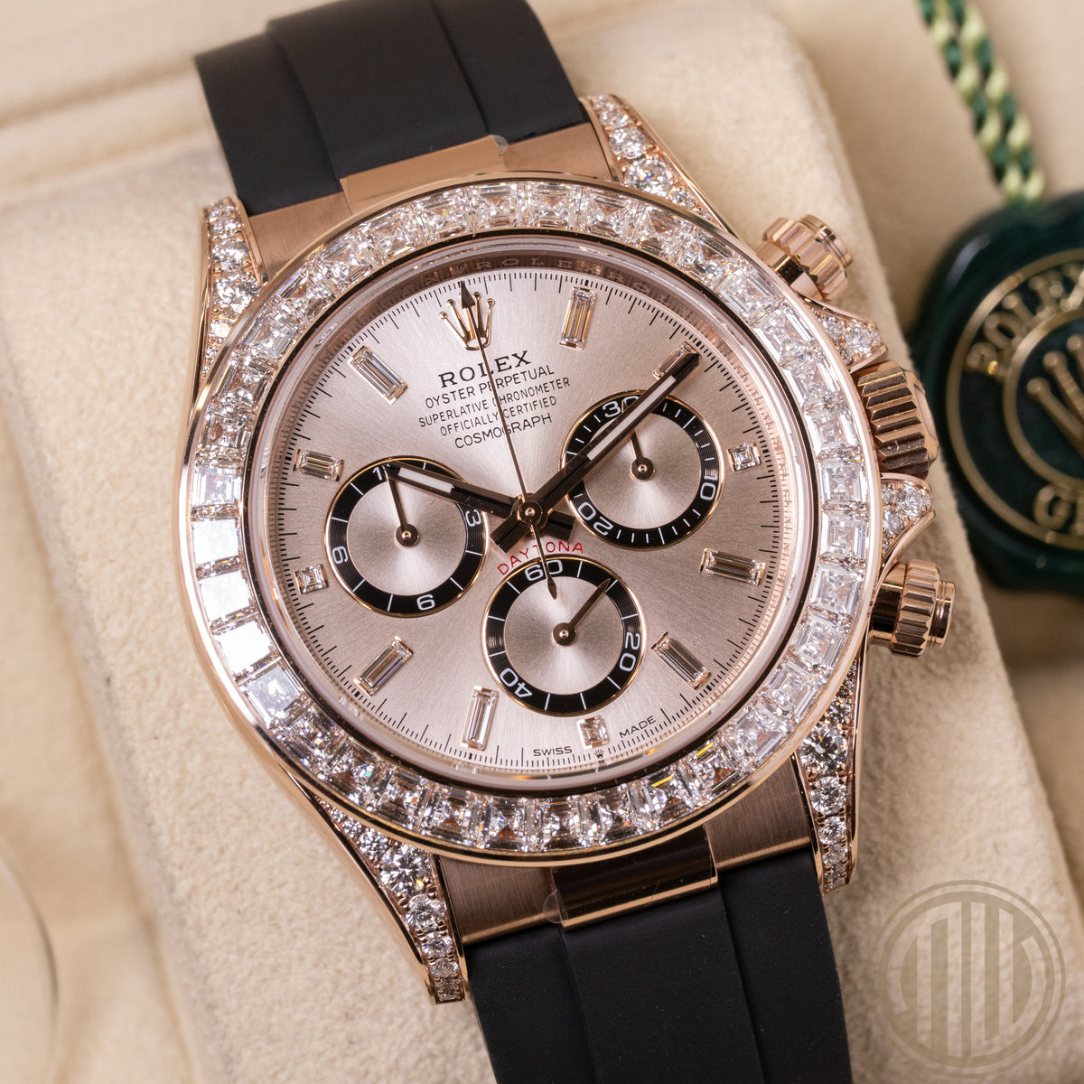 Rolex Daytona Factory Diamond Setting | Everest | Baguette Dial | Box and Papers | 2024