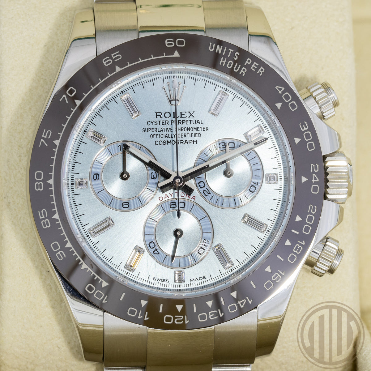 Rolex Daytona Platinum | Baguette Dial | Orig. Invoice | Box and Papers | 2021