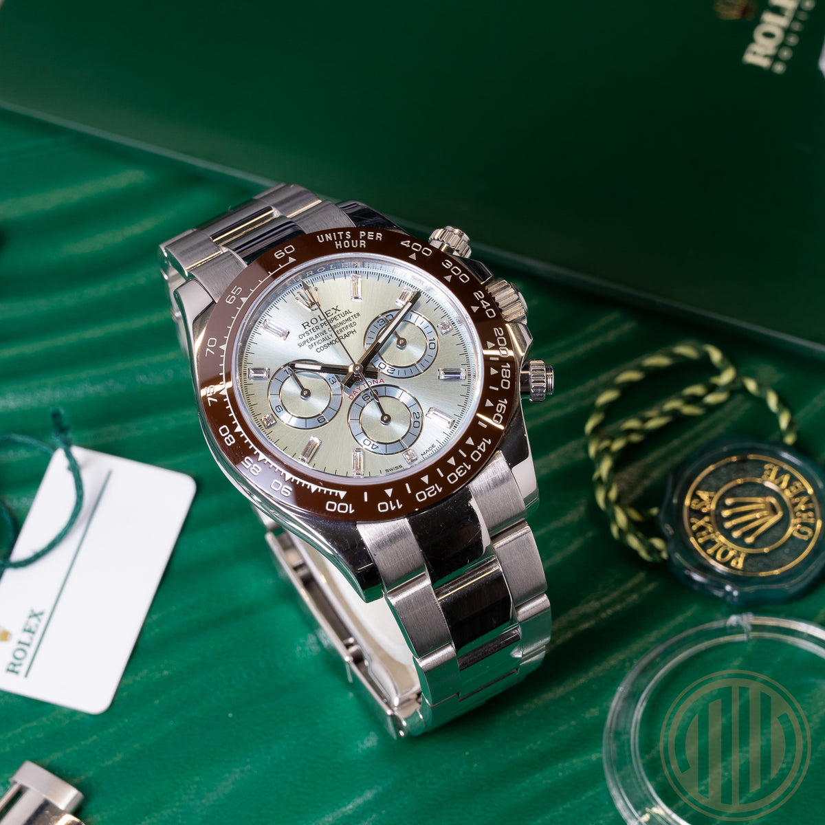 Rolex Daytona Platinum | Baguette Dial | Orig. Invoice | Box and Papers | 2021