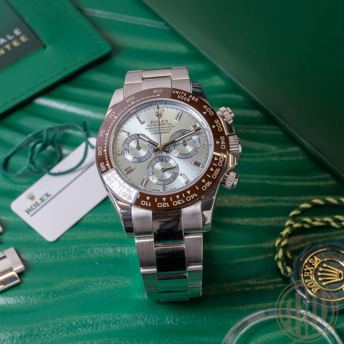 Rolex Daytona Platinum | Baguette Dial | Orig. Invoice | Box and Papers | 2021