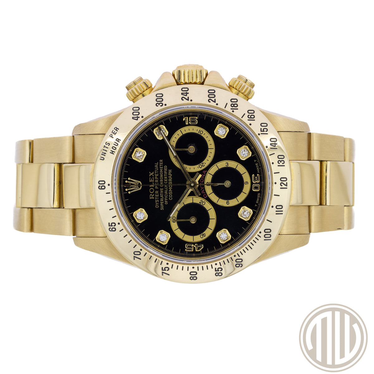 Rolex Daytona Zenith | Black Dial | Lc 100 | 18Karat Yellow Gold | Box & Papers