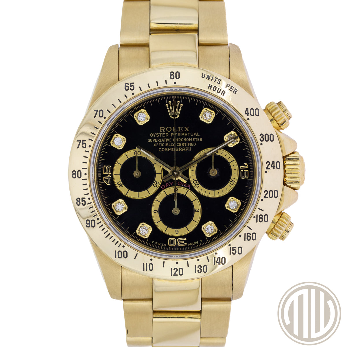 Rolex Daytona Zenith | Black Dial | Lc 100 | 18Karat Yellow Gold | Box & Papers
